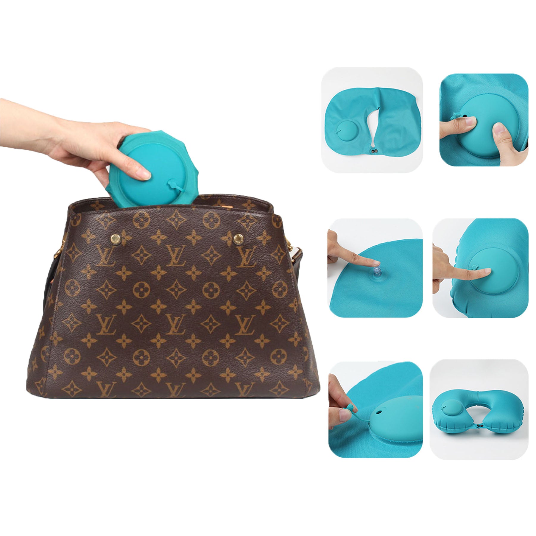 Inflatable U-Shaped Pillow