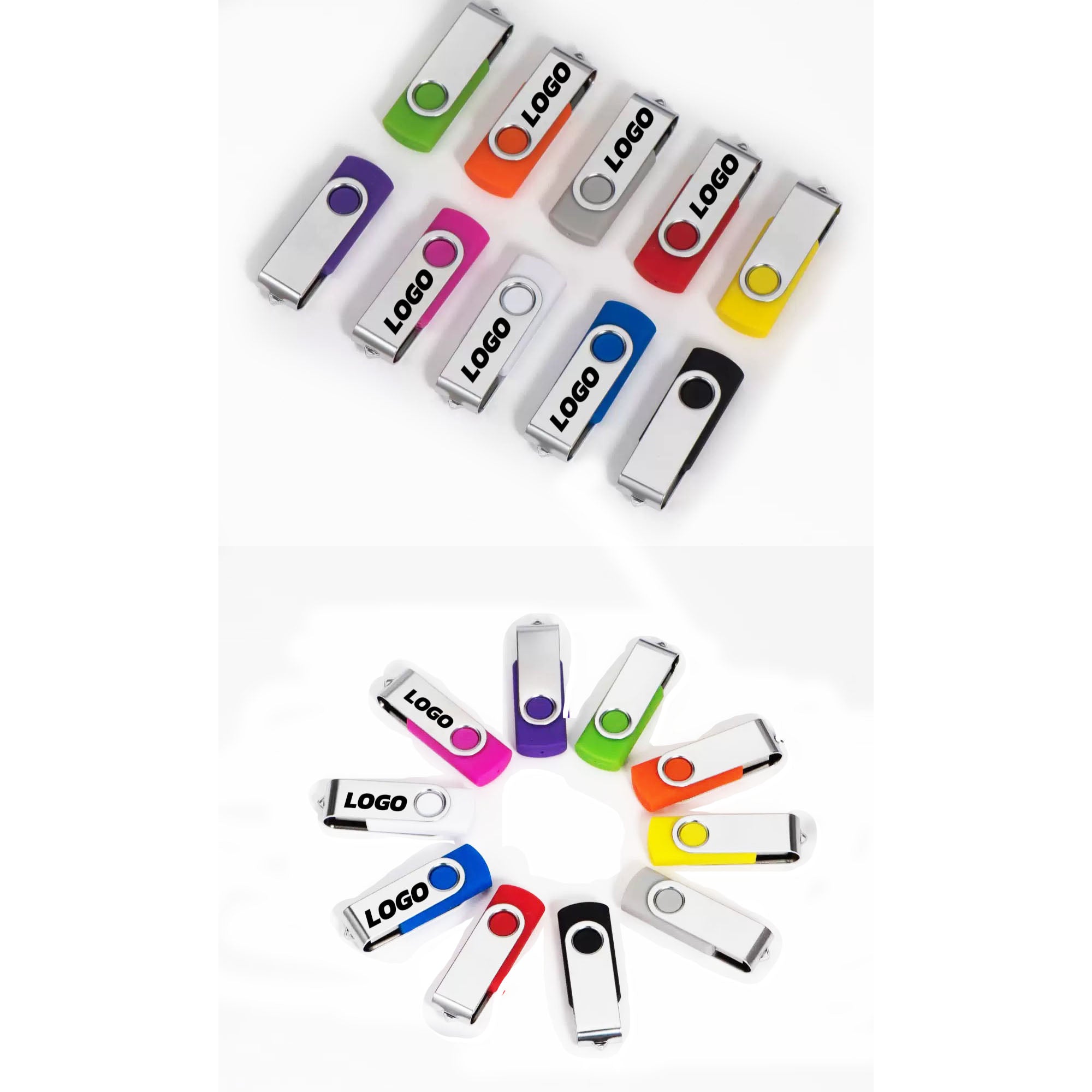 16GB Thumb Swivel Fast USB Drive With Hole