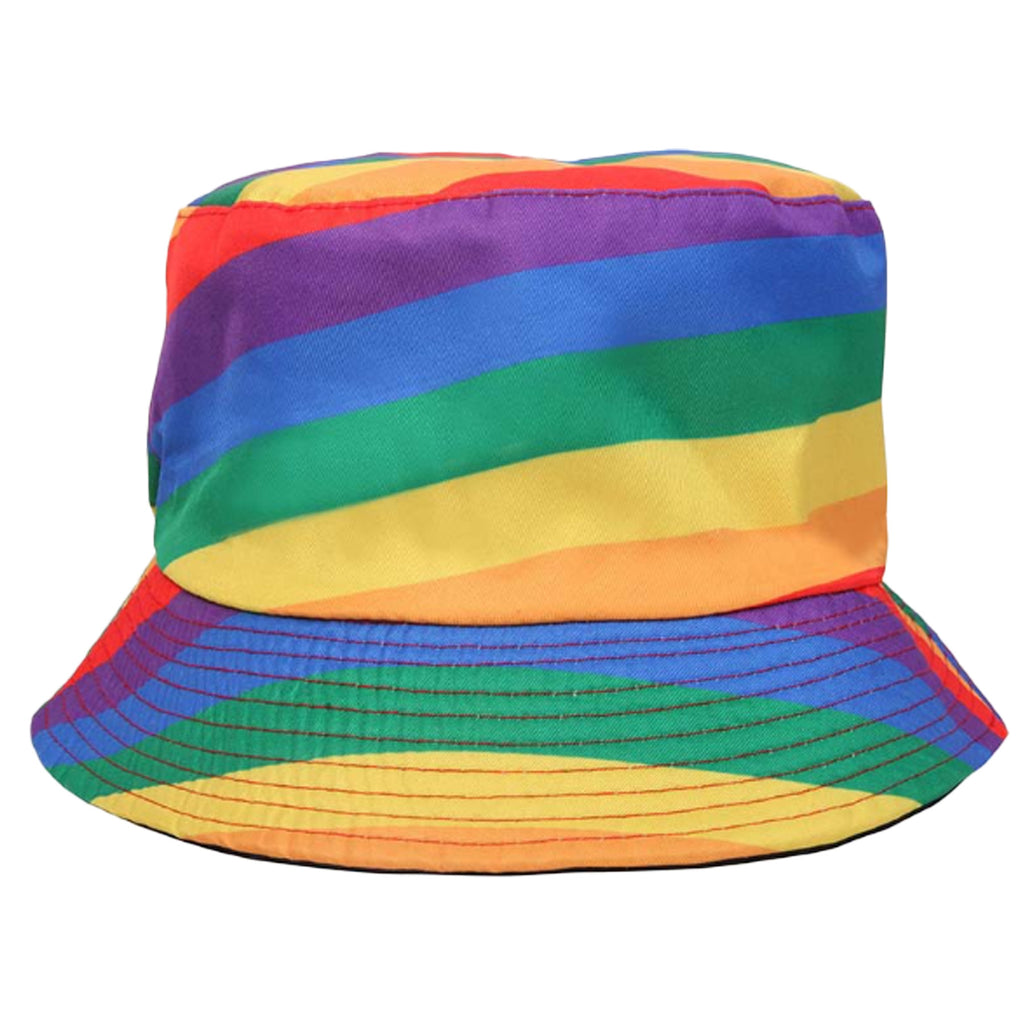 Rainbow Fisherman's Hat Patchwork Flat Top