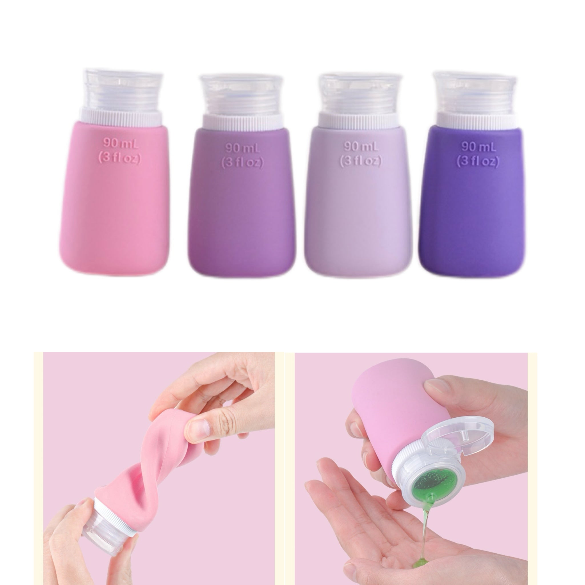 Silicone Travel Bottles Set