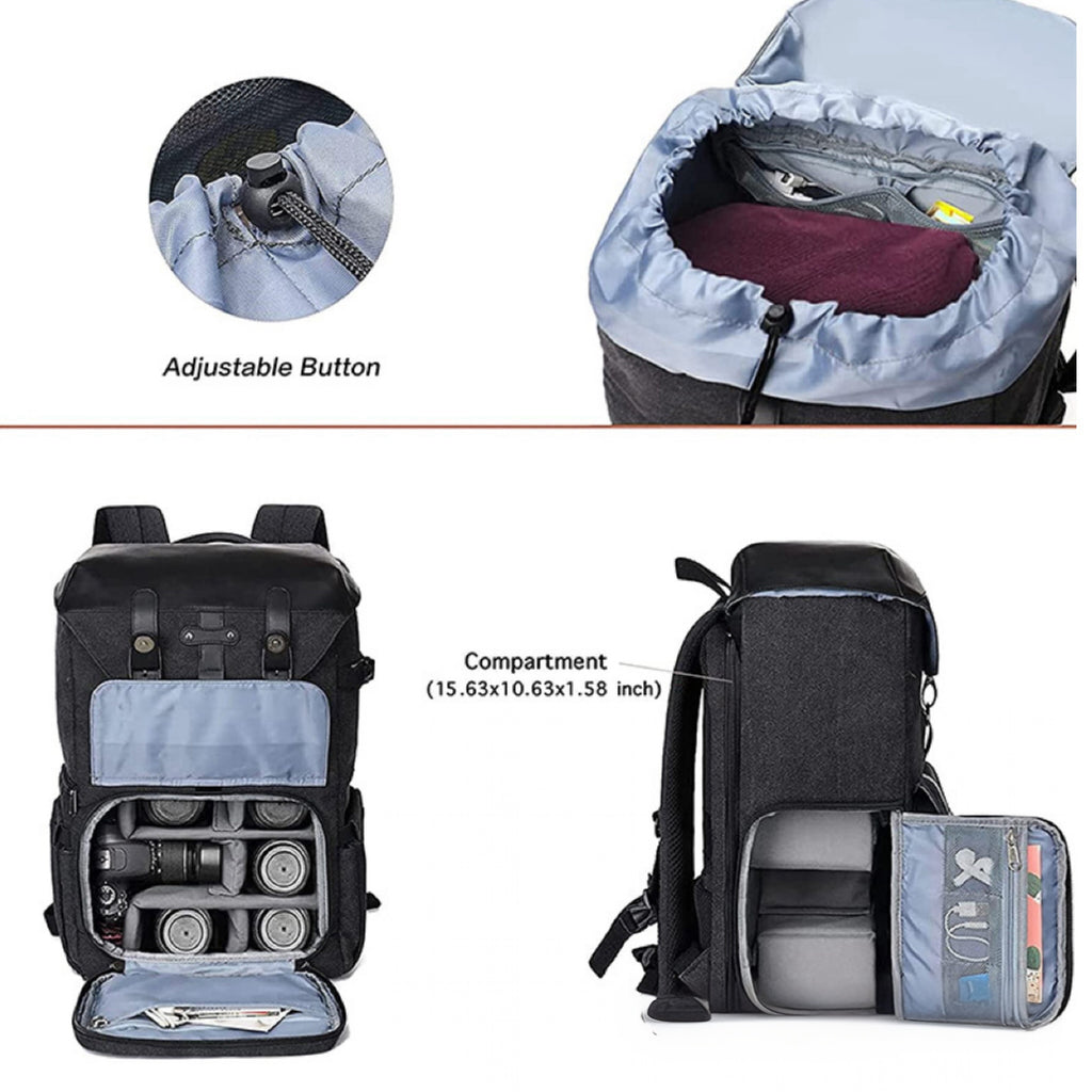 Outdoor Waterproof Canvas DSLR Camera Bag