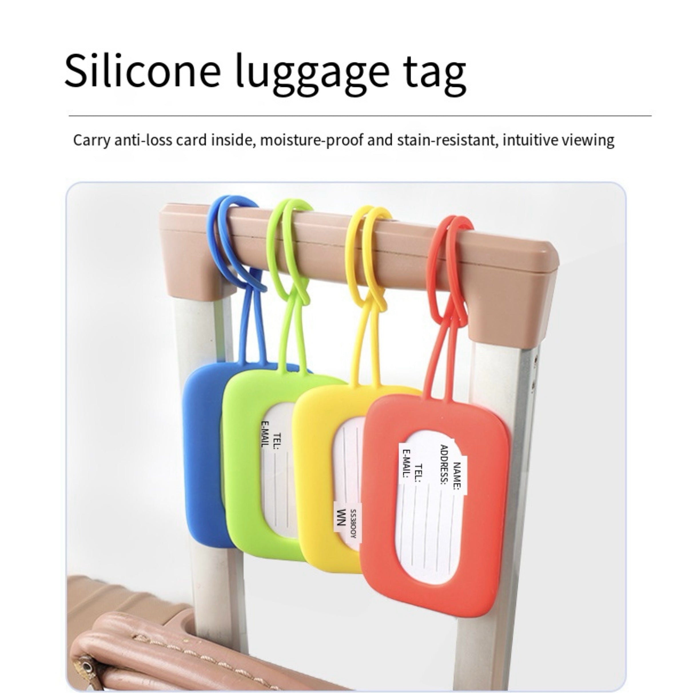 Silicone Card Holder/Luggage Tag