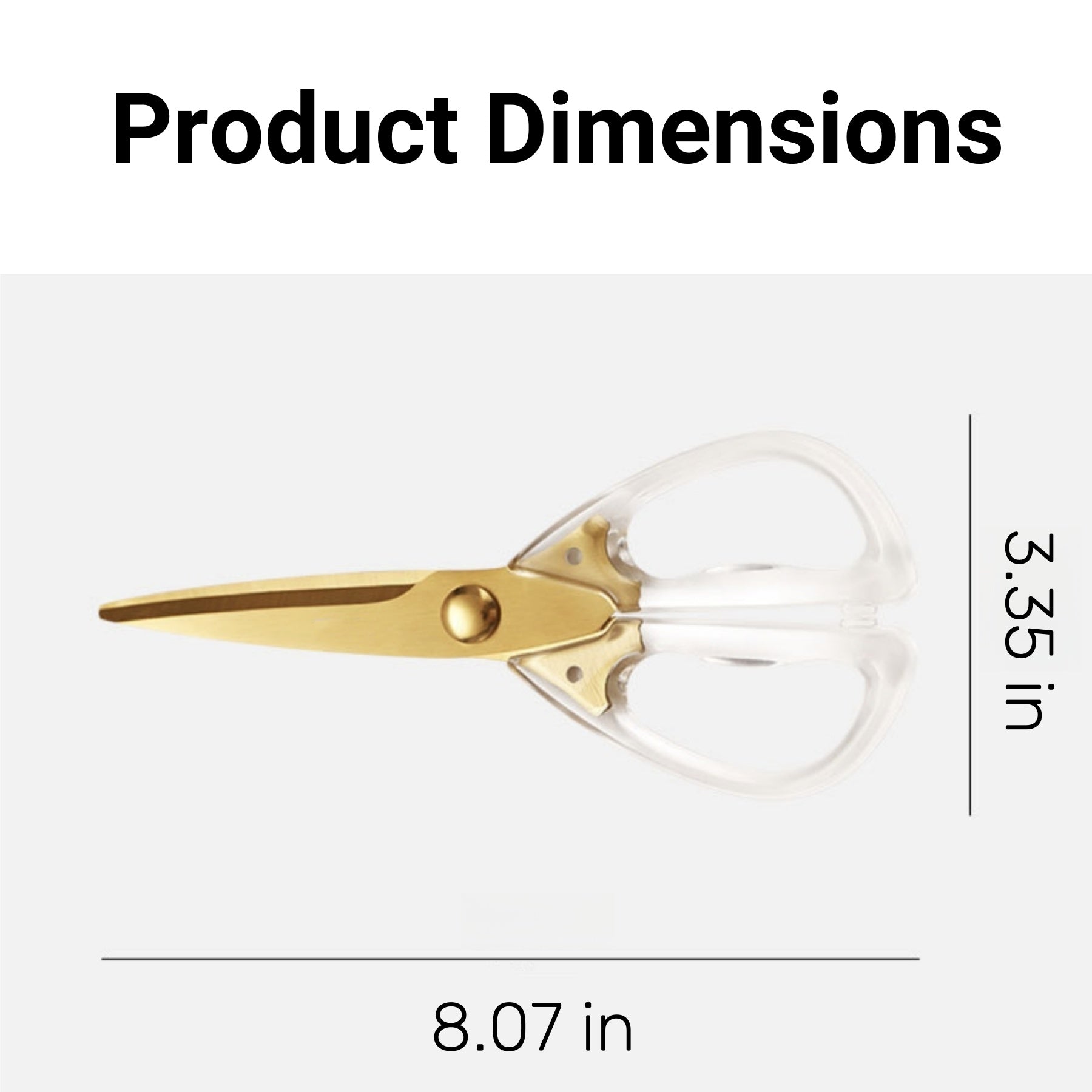 Multifunctional Acrylic Scissors