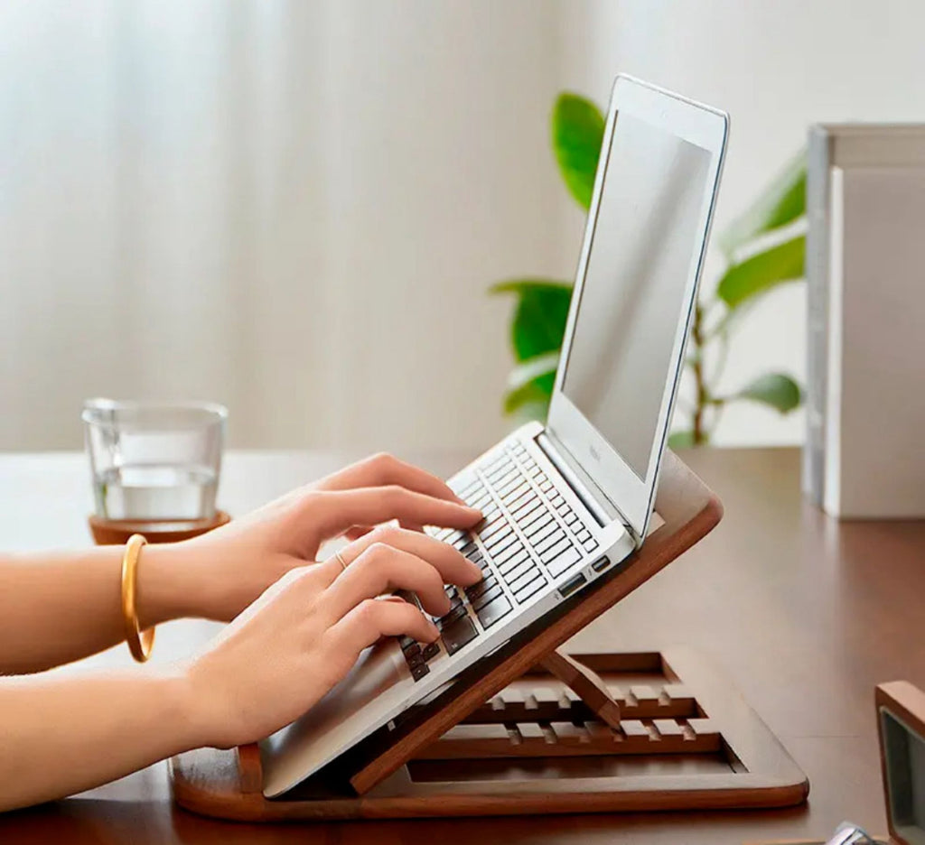 Wooden Computer Stand