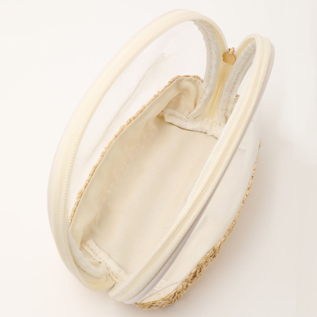 Transparent Hard Shell Cosmetics Case Bag