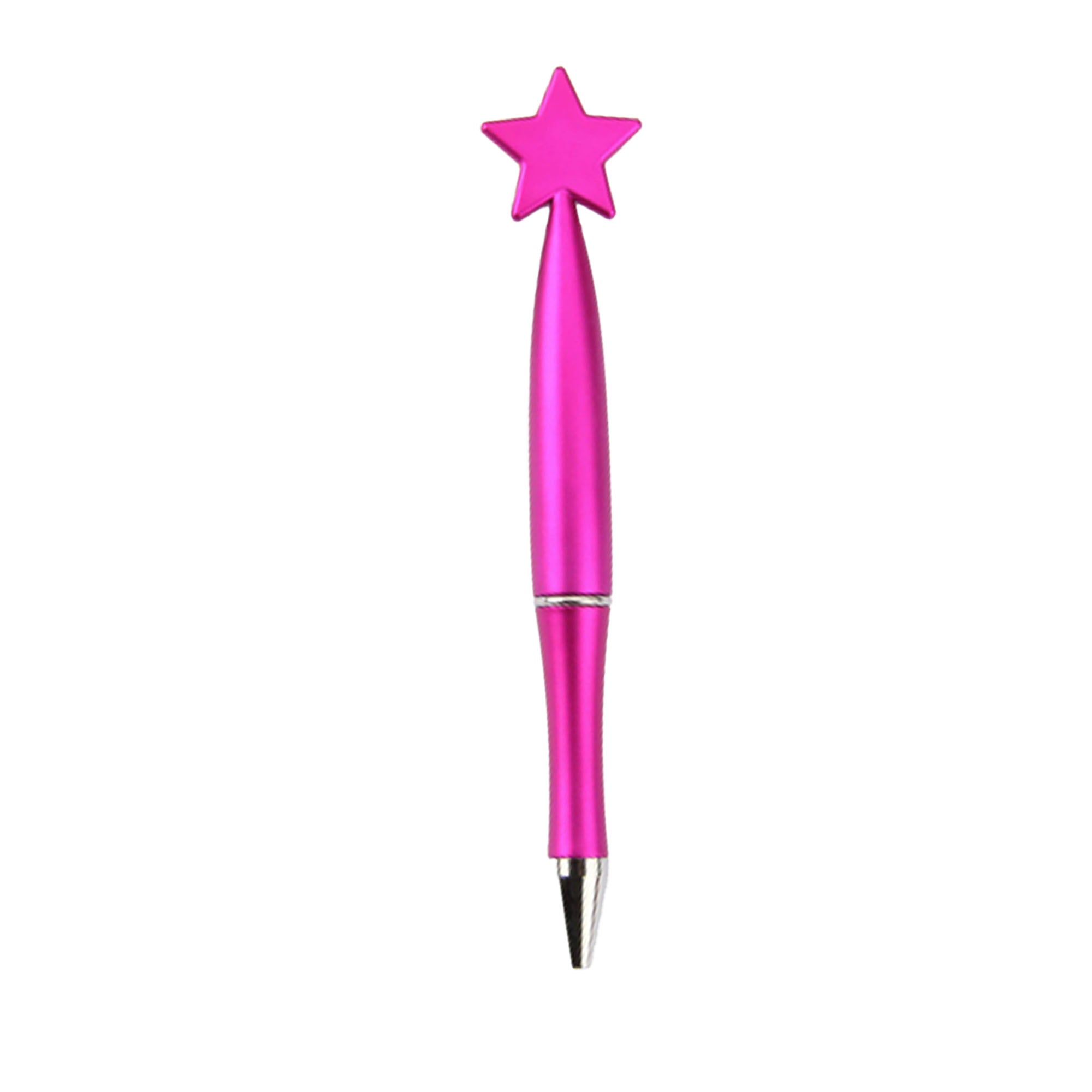Plastic Star Shape Ballpoint Pen Black Ink Retractable Pen