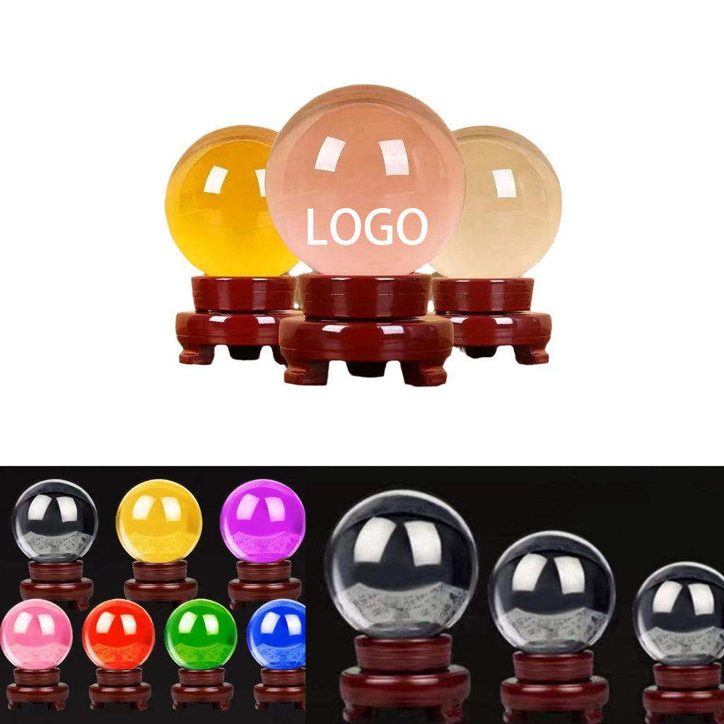 Customizable Colorful Crystal Ball Decoration