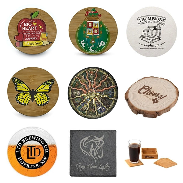 Customized Bamboo Coasters Wooden Coasters