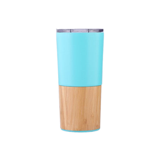 20 Oz Bamboo Stainless Steel Vacuum Insulated Coffee Tumbler