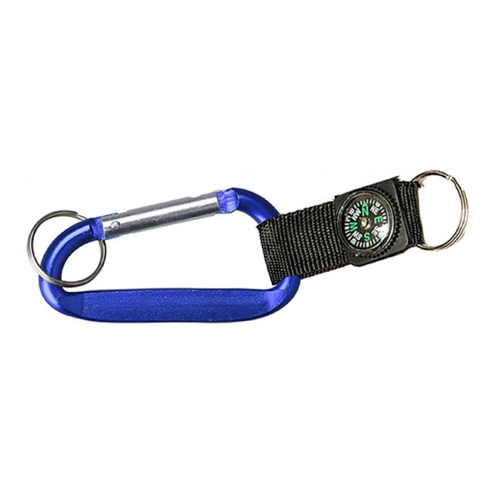 Carabiner Key Tag With Compass