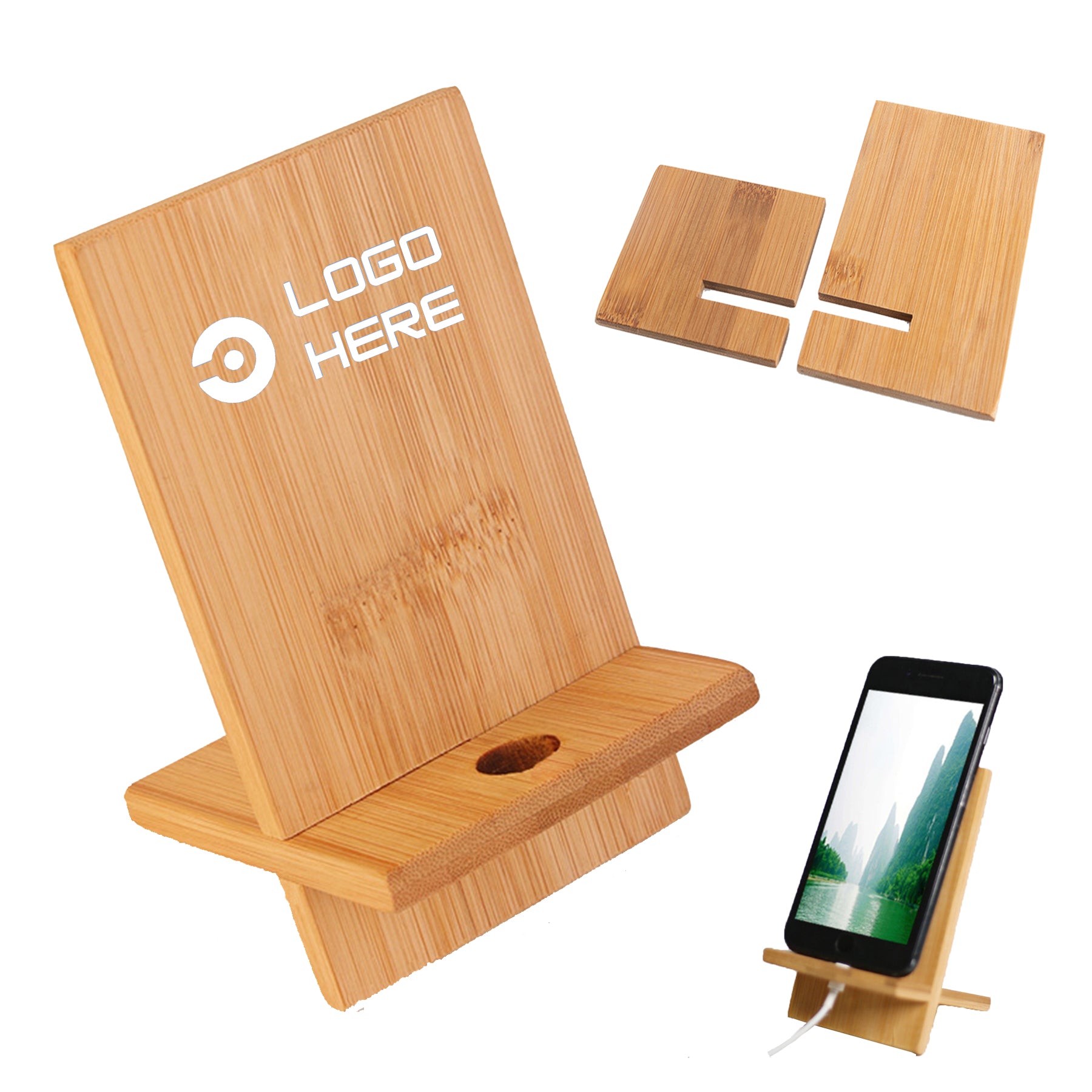 Bamboo Phone Stand