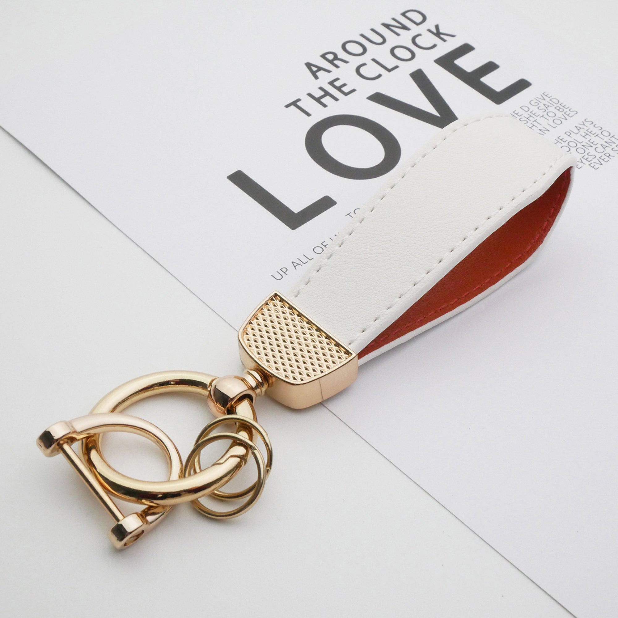 Leather Car Keychain