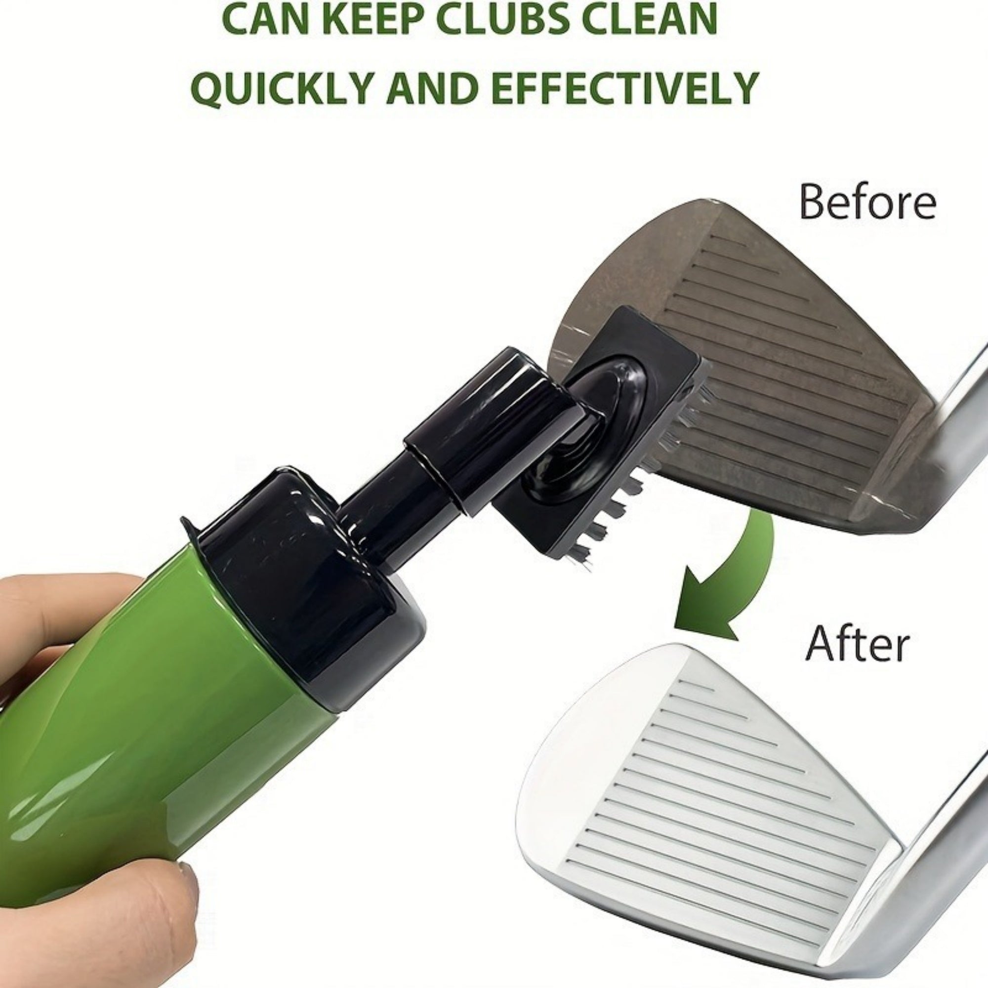 Golf Accessories Tool Nylon-Bristles Head Squeeze Bottle Golf Club Water Cleaning Brush