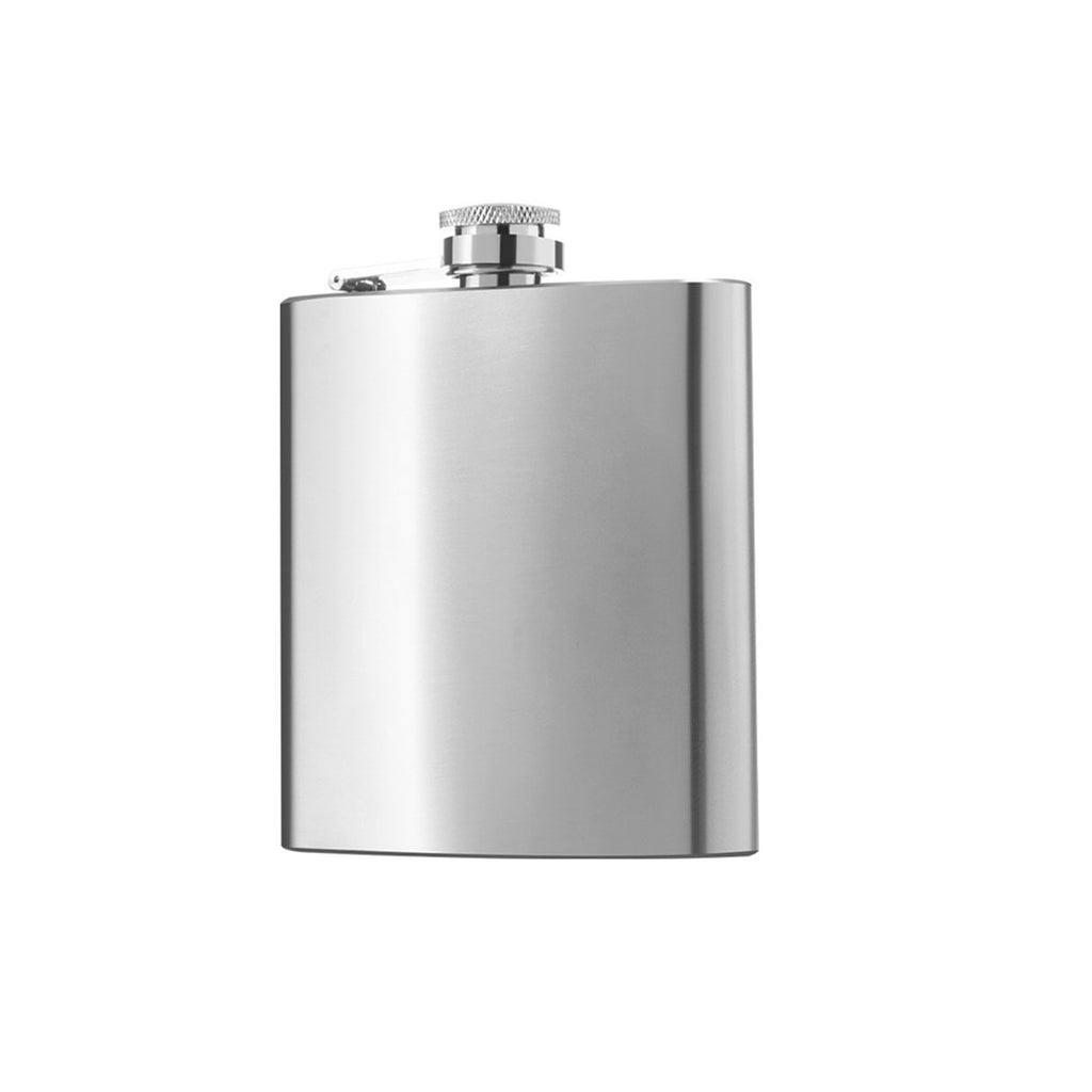Stainless Steel Natural Color Hip Flask