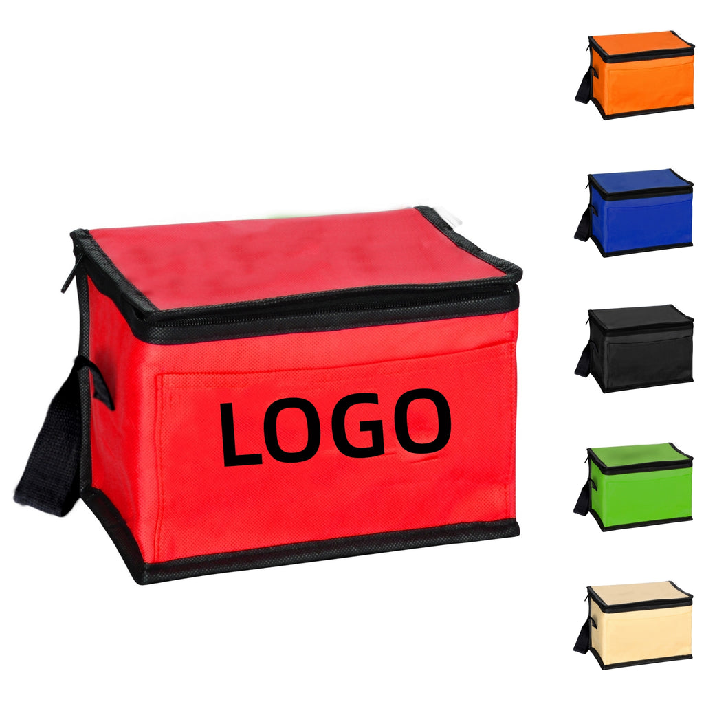 Insulated Lunch Bags, 6 Pack Cooler. Cooler Box Tote Lunch Bags