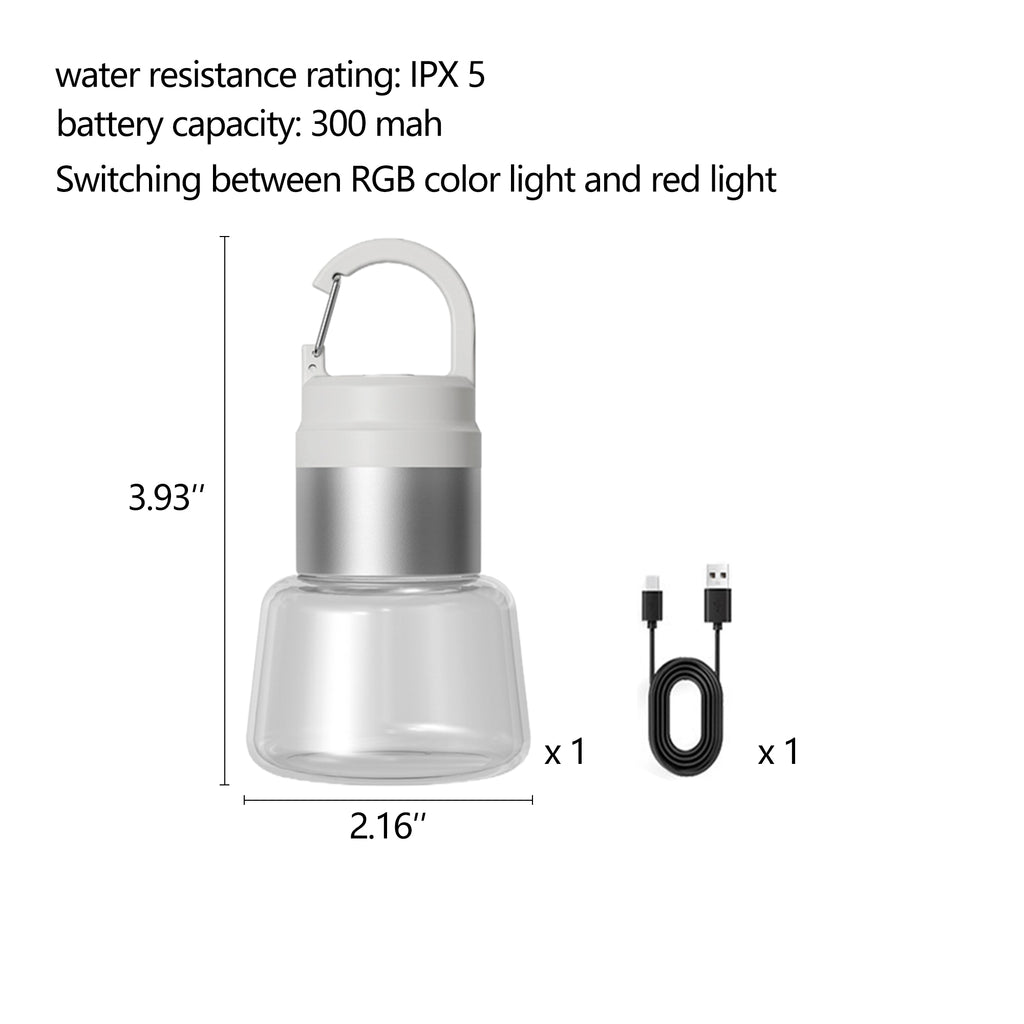 Rechargeable LED Camping Lantern 300LM Portable Tent Light