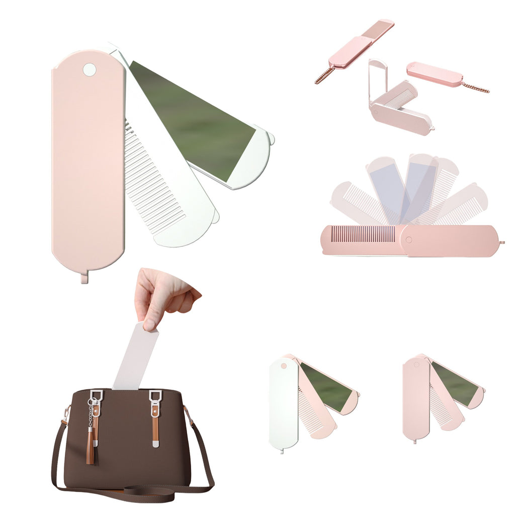 Folding Handheld Makeup Mirror