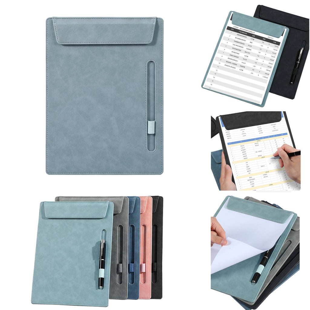 Leather A4 Conference Padfolio With Pen Holde
