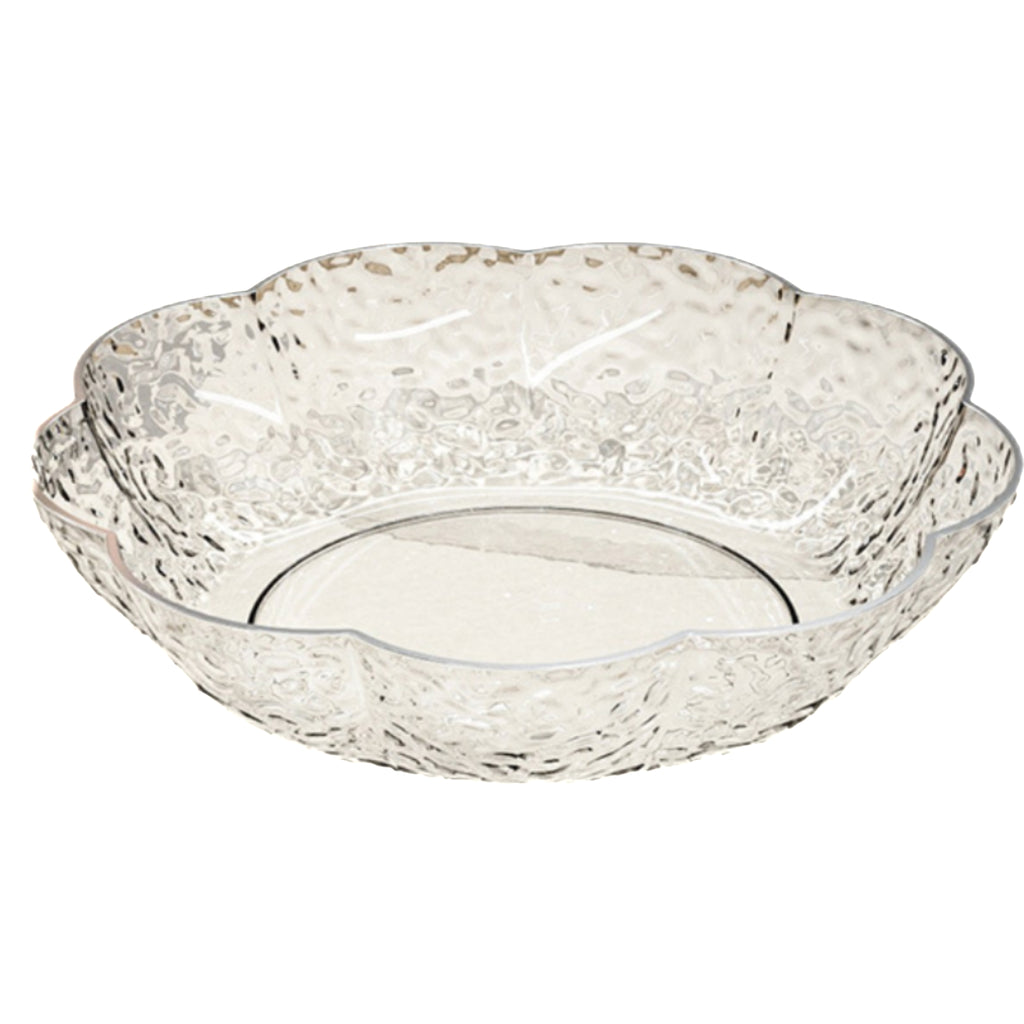 Large-Capacity Transparent Flower-Shaped Fruit Plate