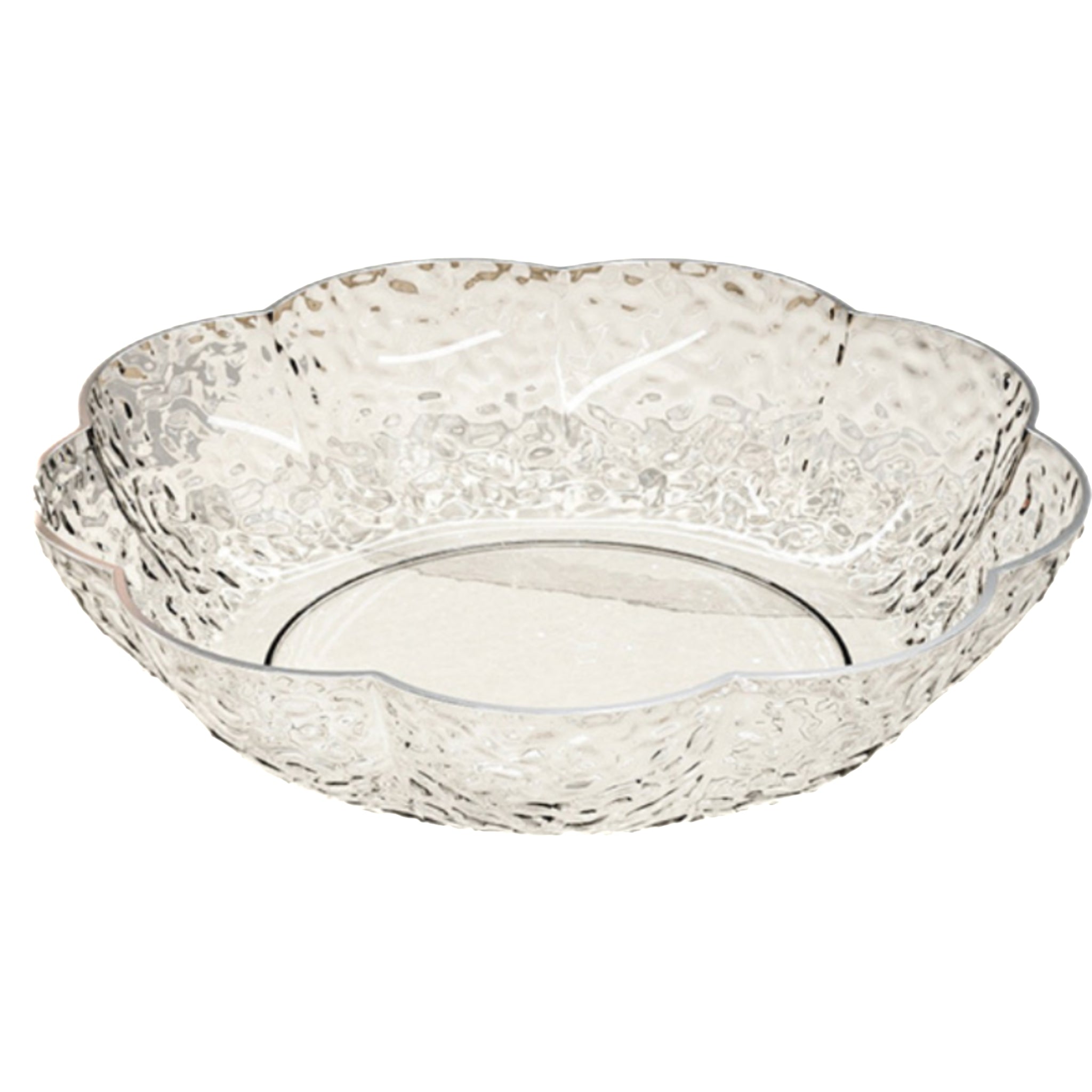 Large-Capacity Transparent Flower-Shaped Fruit Plate