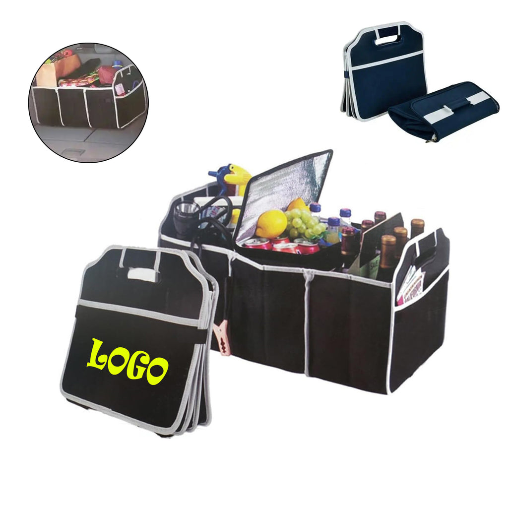 Foldable Trunk Organizer With Cooler Bag