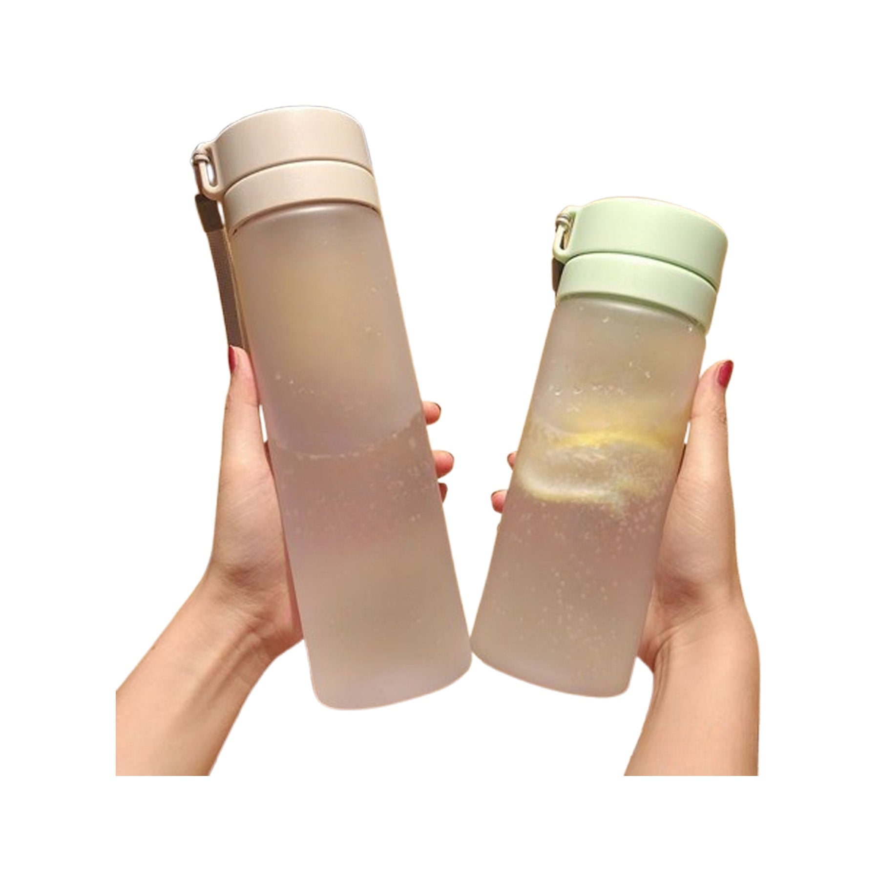 Frosted Translucent Plastic Bottle
