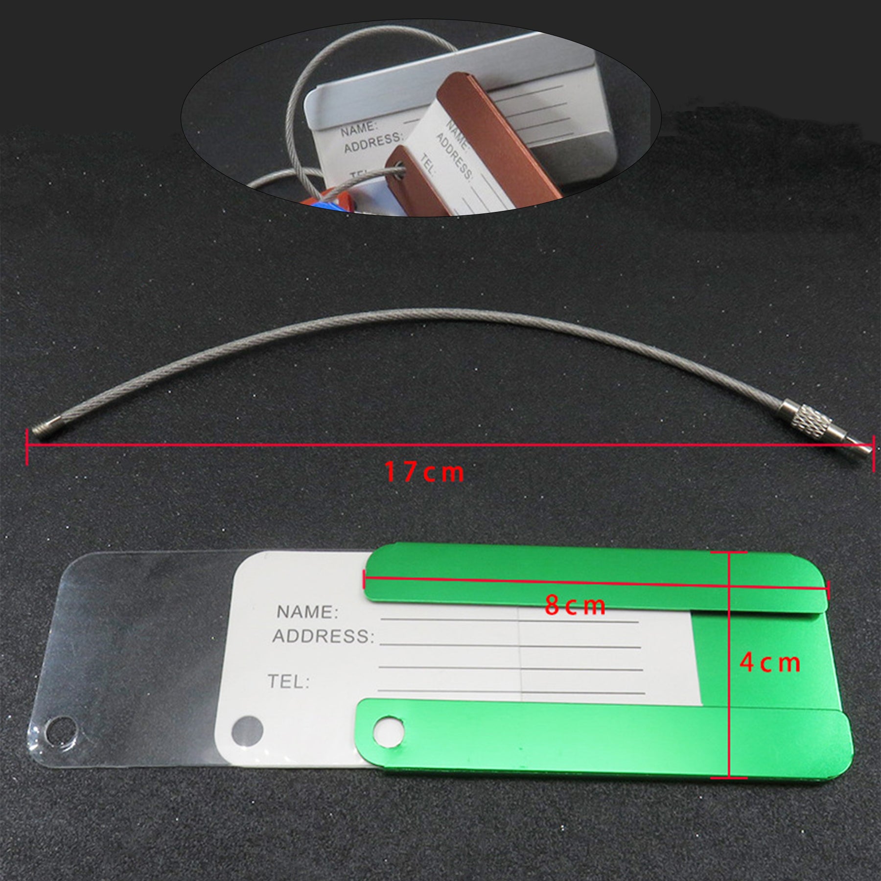 Balanced Aluminum Luggage Tag Baggage Tag