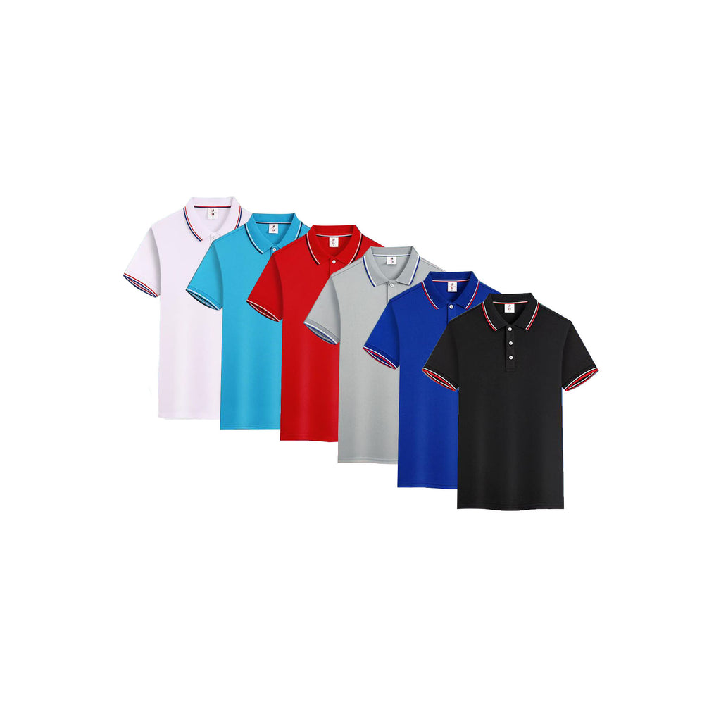 Men'S And Women'S Embroidered Short Sleeve Ventilated Polo