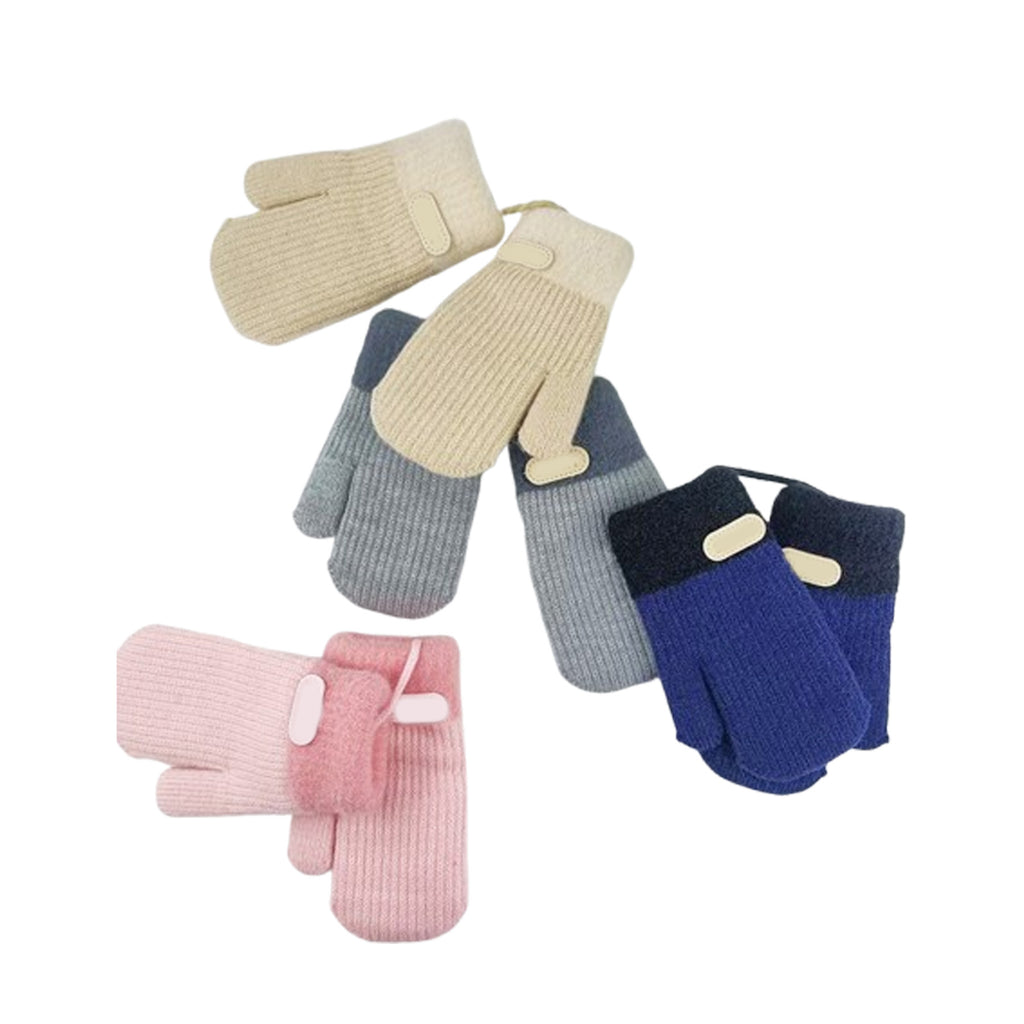 Children Warm Gloves With Label
