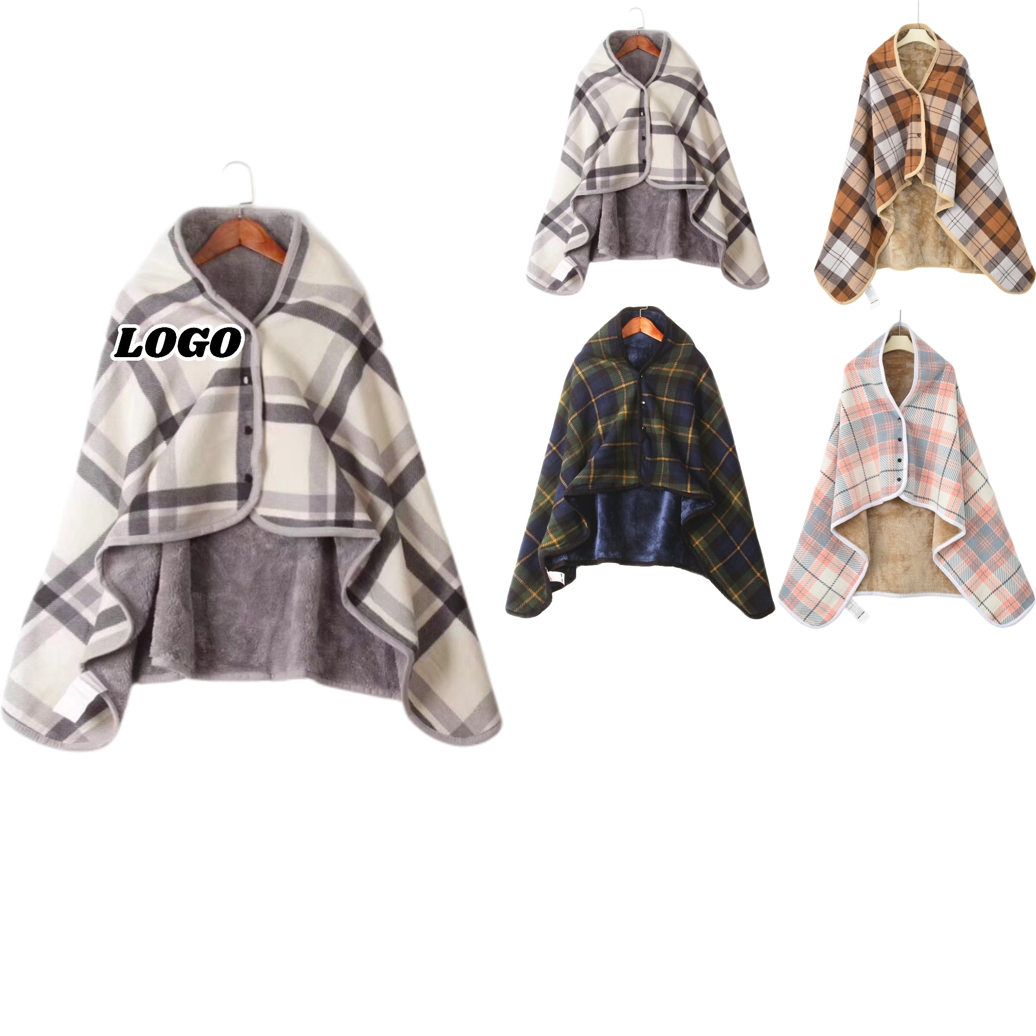 Flannel Shawl - Blanket for Office Naps