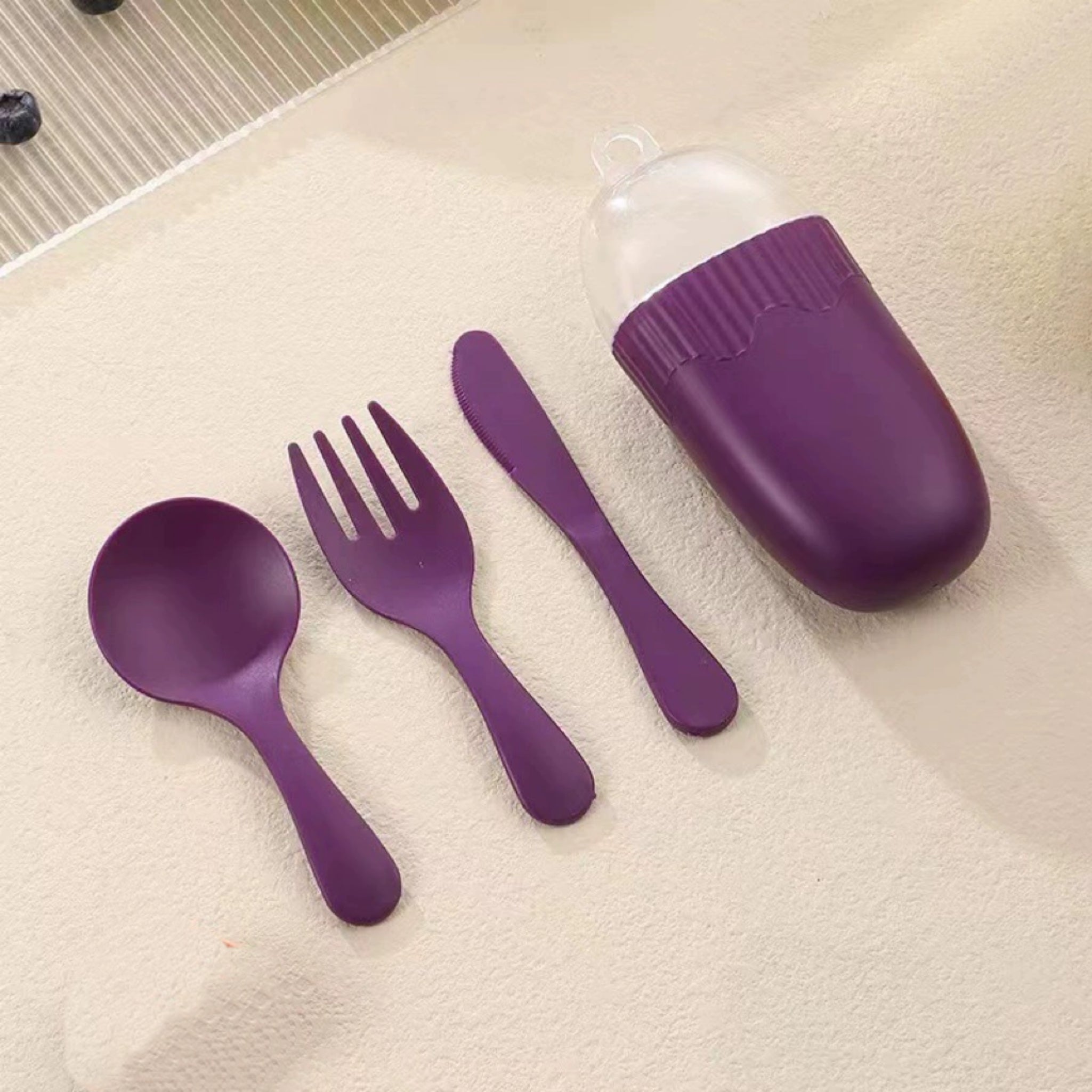 Kids’ Portable Plastic Cutlery Set