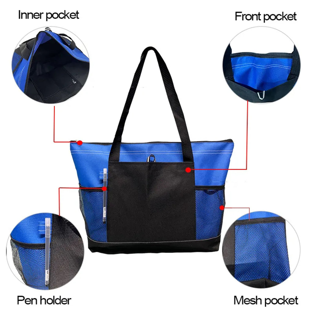 Premium Zippered Tote Bag