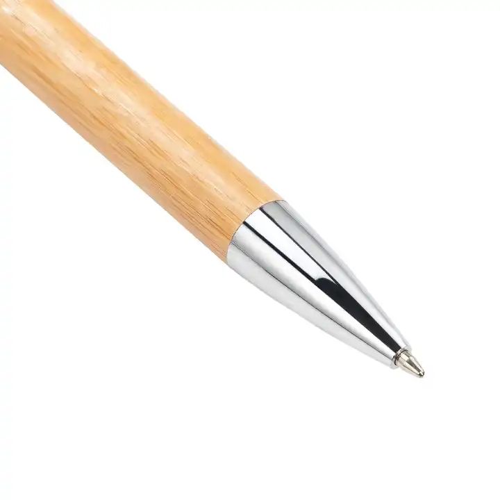 Engraved Bamboo Ballpoint Pen With Logo