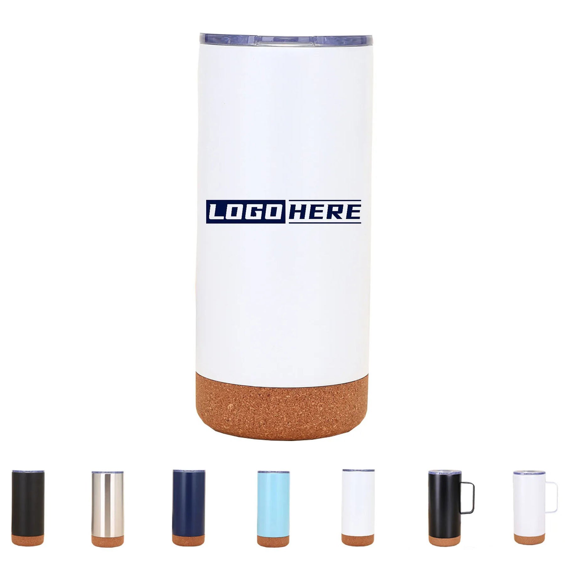 16 Oz Cork Bottom Stainless Steel Insulated Cup