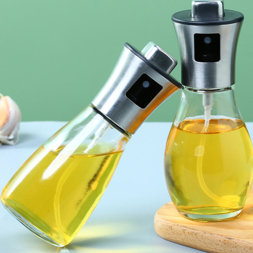 Pressable Stainless Steel Spray Bottle Oil Bottle
