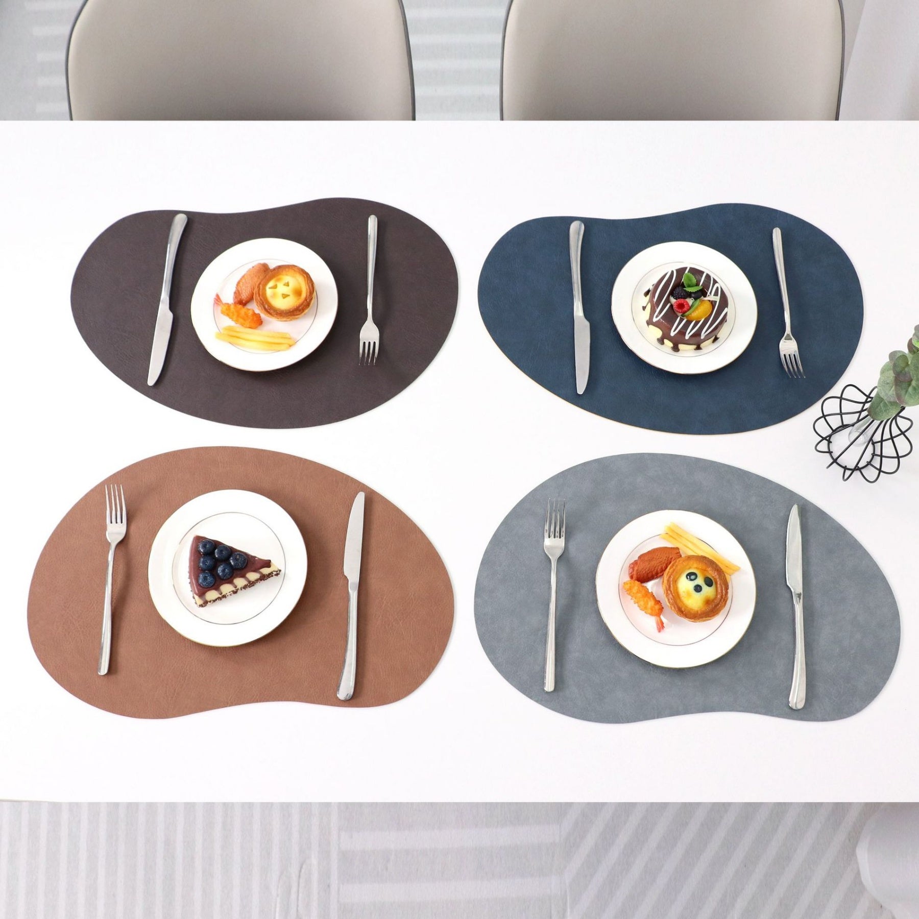 Irregular-Shaped Cowhide Texture Western Placemat