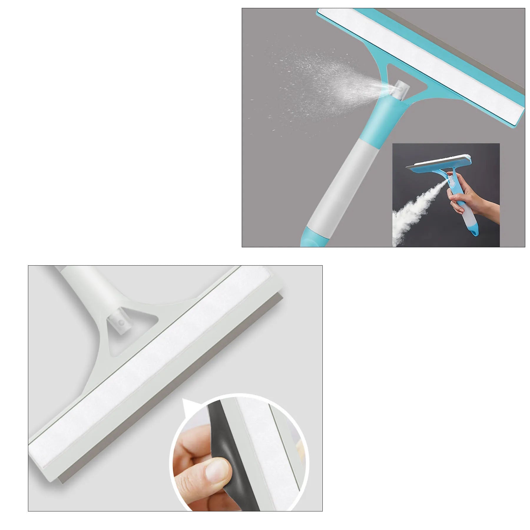 Rubber Glass Cleaning Squeegee