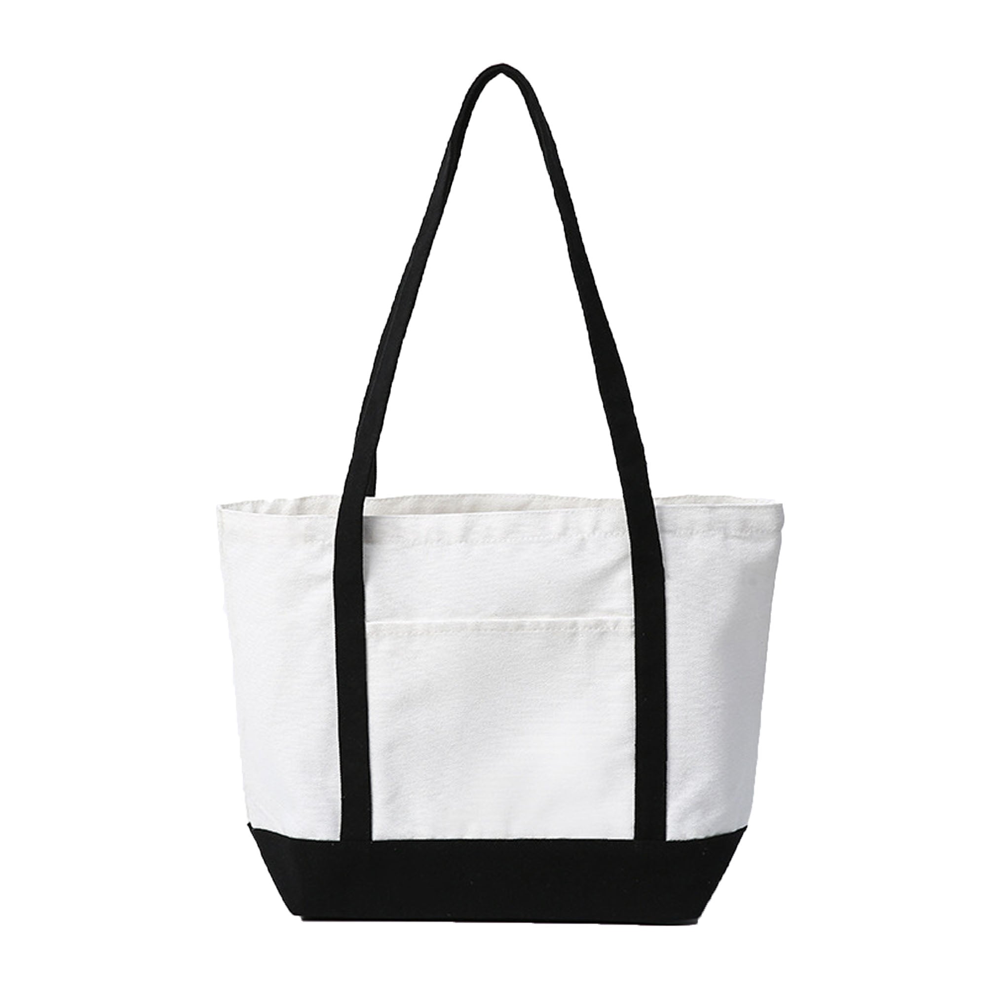 Cotton Canvas Boat Tote Bags Front Pocket