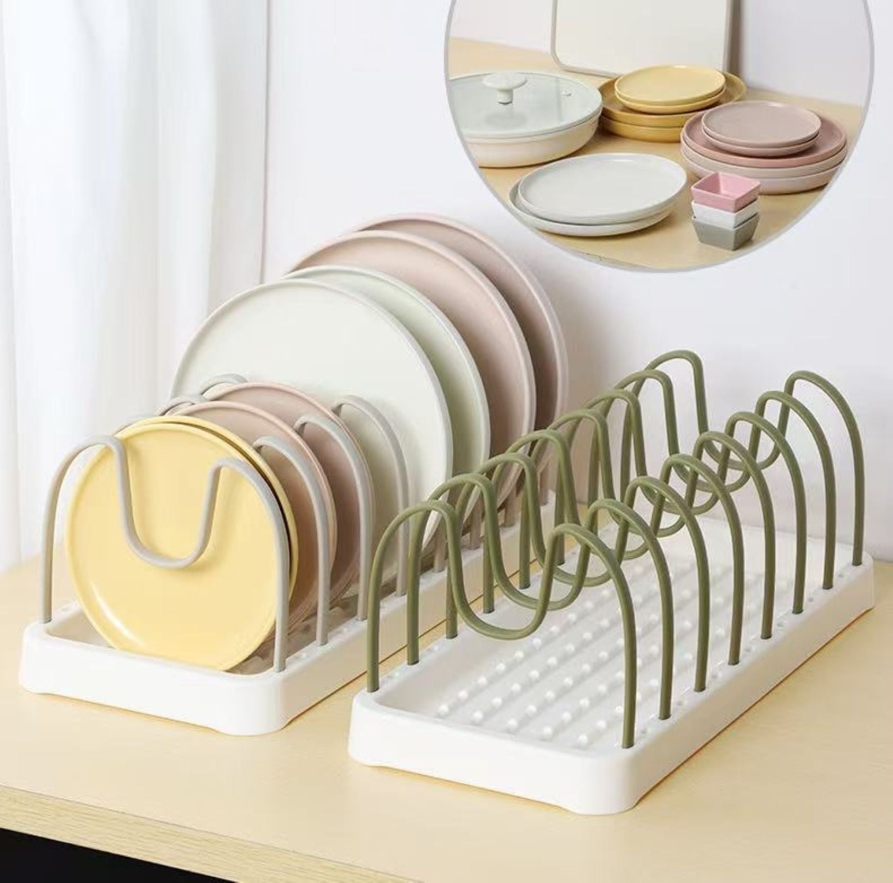 Dining Plate Storage Rack
