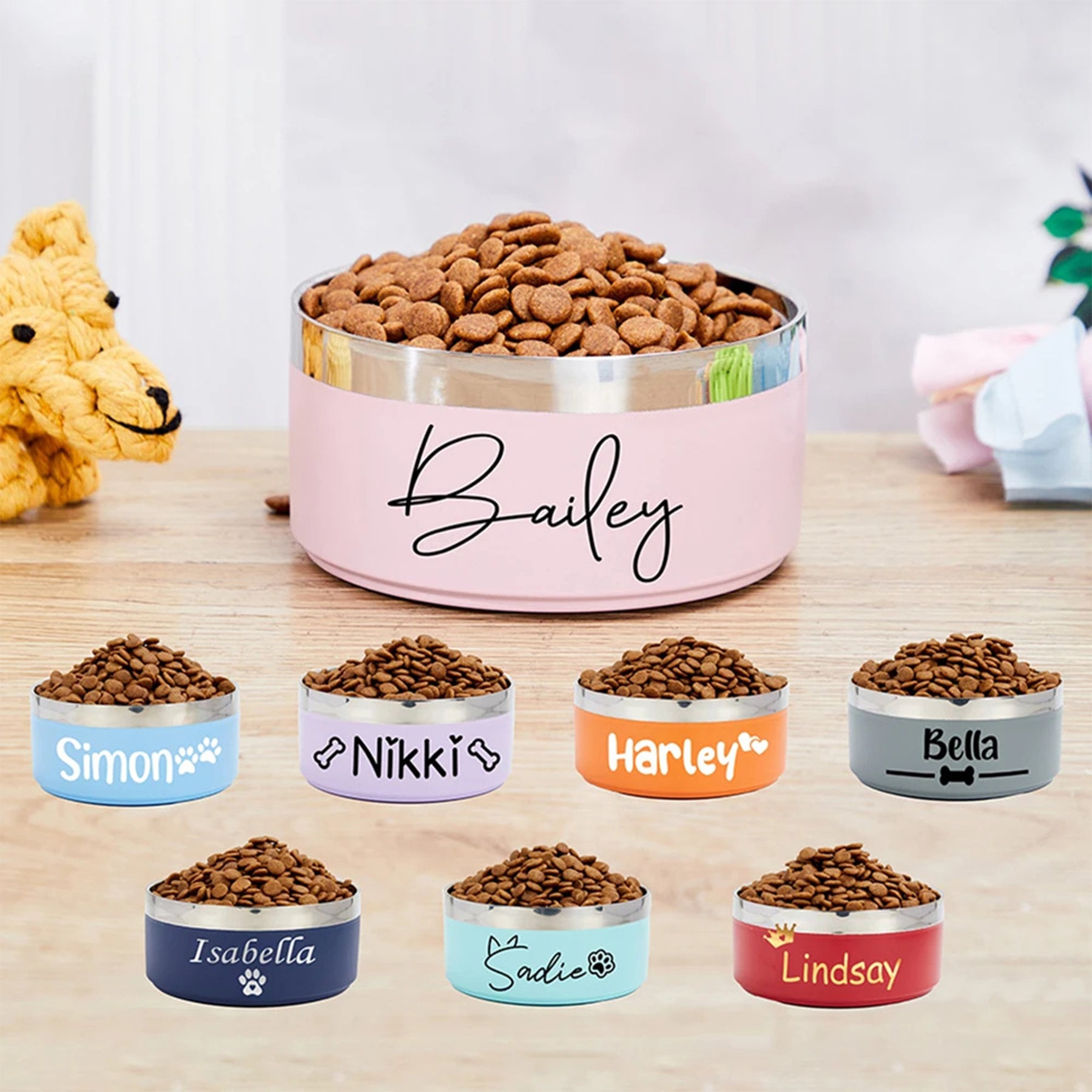 Stainless Steel Anti-Slip Pet Bowl