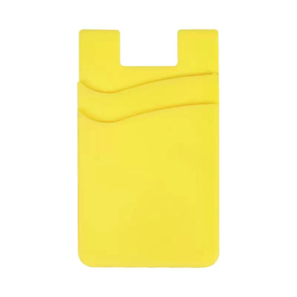 Silicone Double - Layer Phone Card Holder Back Sticker