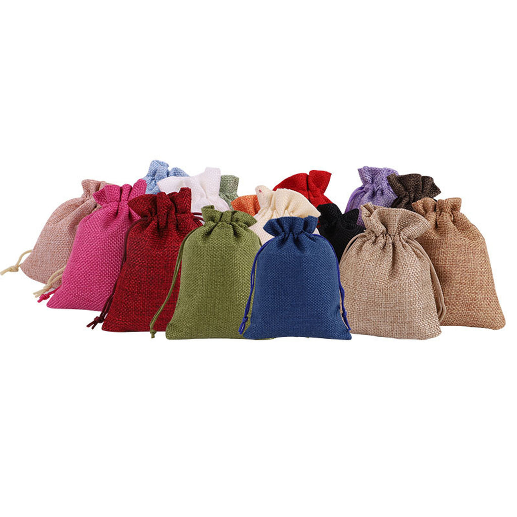 Composite Linen Drawstring Jewelry Gift Bag