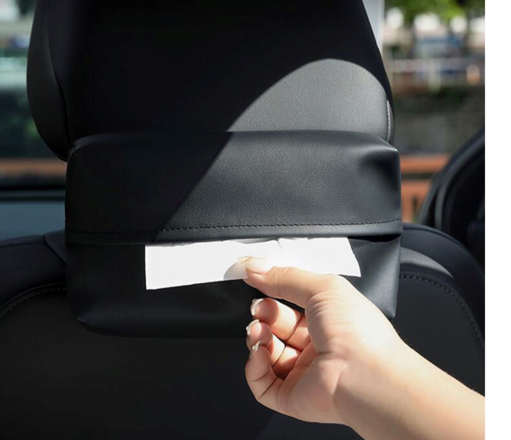 Leather Car Tissue Box