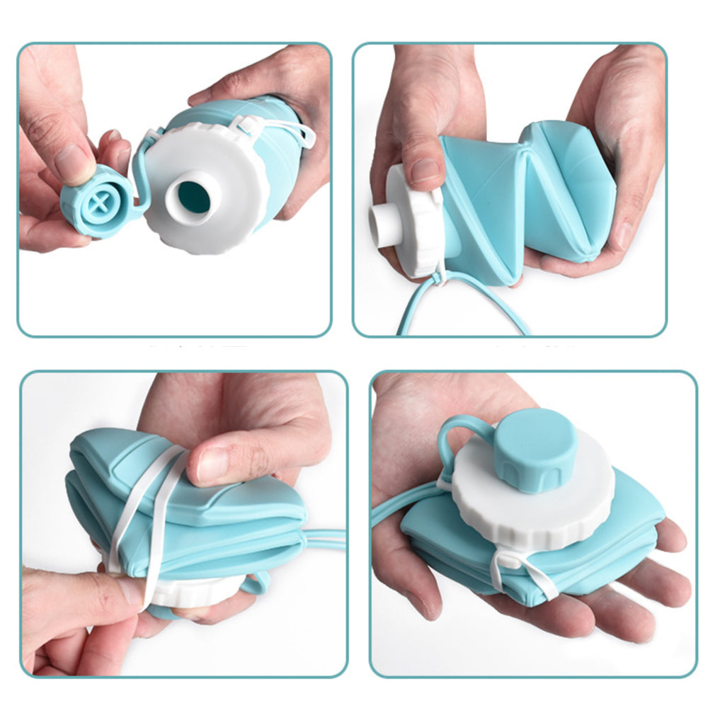 Lightweight Collapsible Silicone Sports Water Bottle