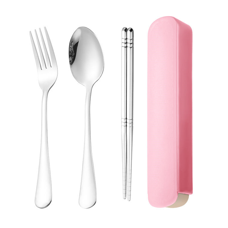 Three Piece Stainless Steel Tableware Set