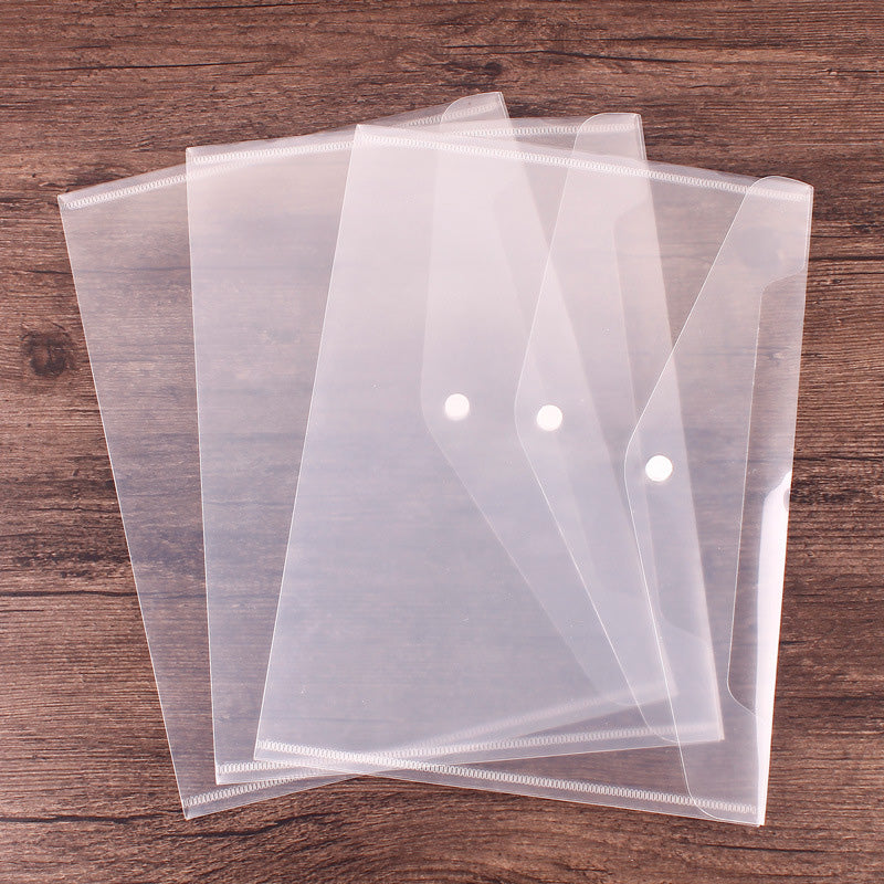 Transparent File Folders With Snap Buttons