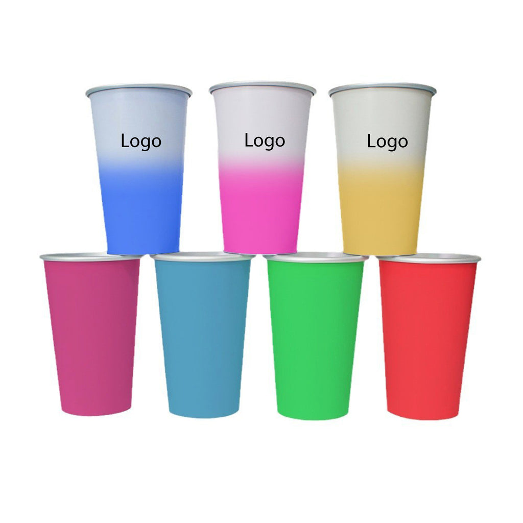 15Oz Full Color Cold Color Changing Aluminum Thermos Mug