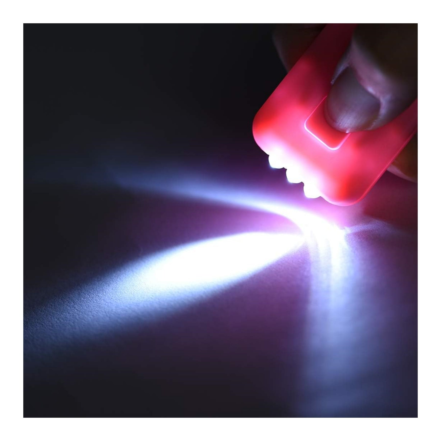 Mini LED Keychain Flashlight Torch Solar Energy Power