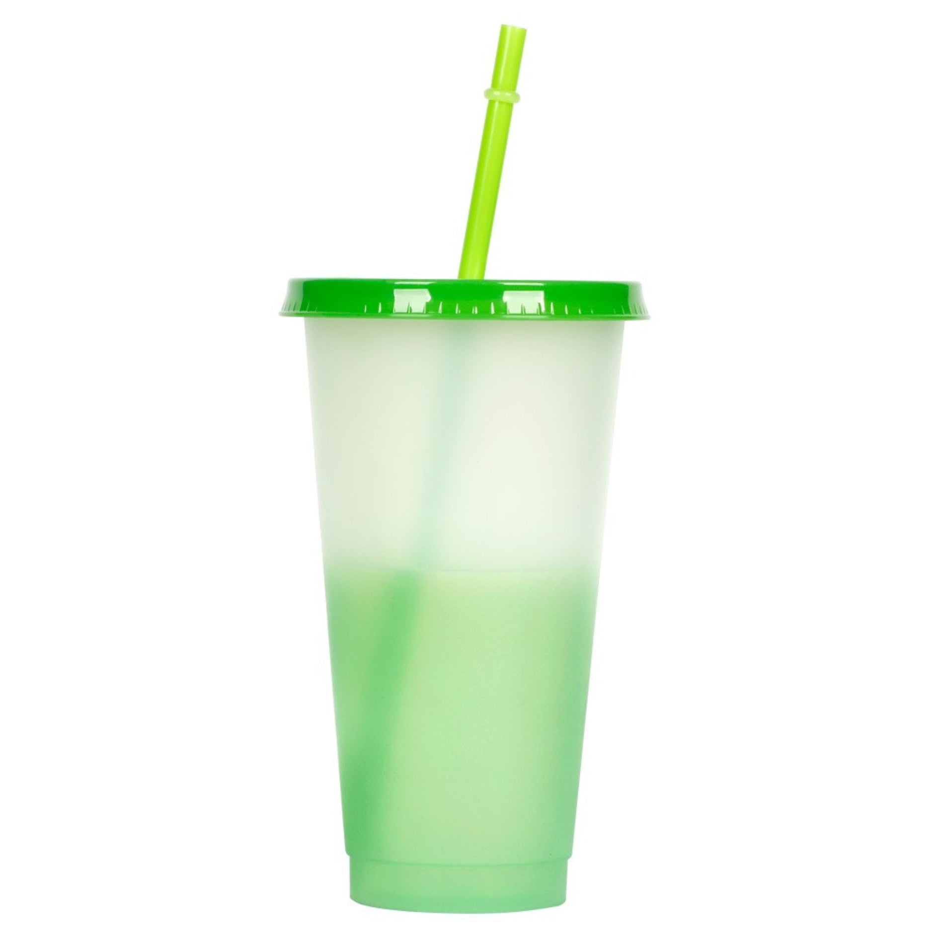24oz Color Changing Cups With Lids And Straws