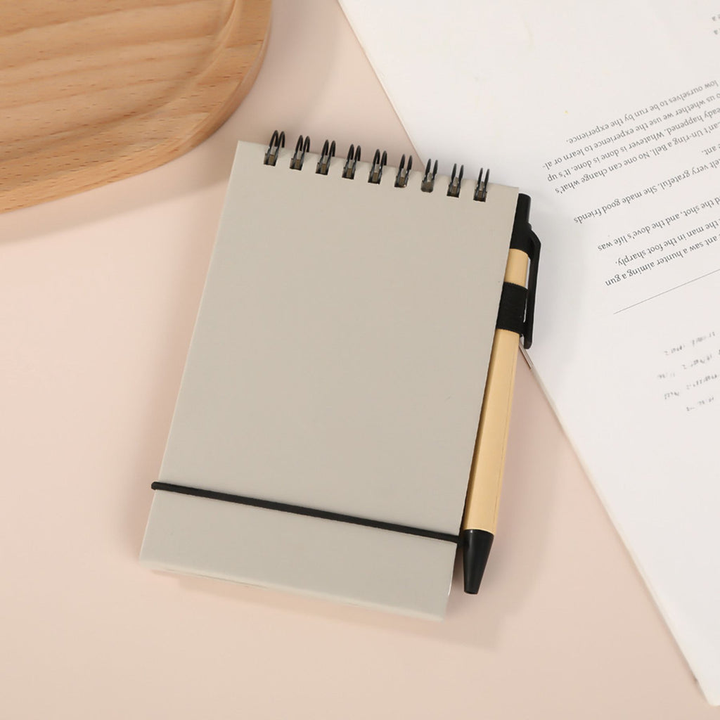 Solid-color Pocket Notepad (Including One Pen)